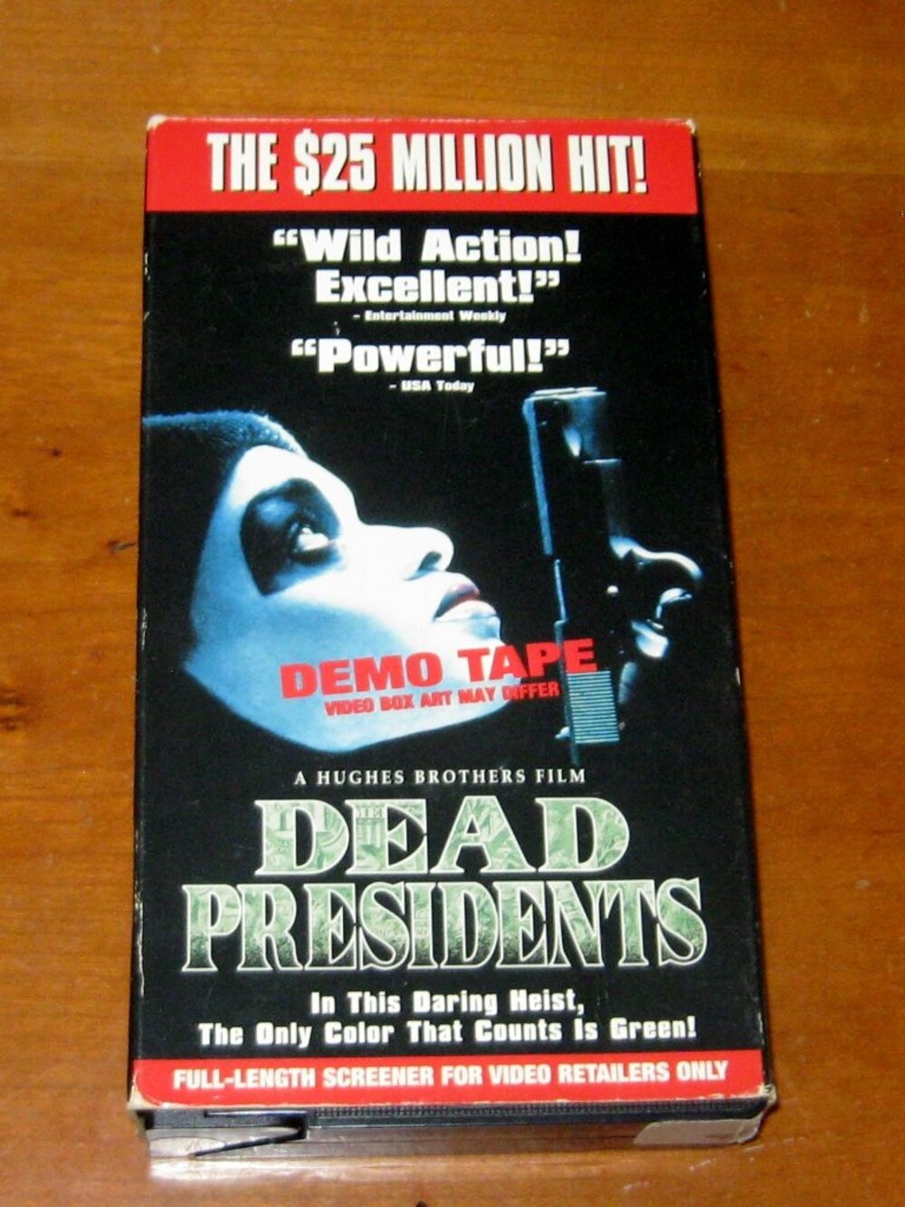 Dead Presidents Demo Tape Vintage VHS 1996 Hughes Brothers Full Length Screener